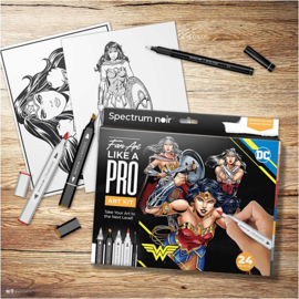 981002 Creativ Company Hobbyset Illustratie, Wonder Woman, diverse kleuren