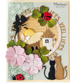 LR0744 Marianne Design Silhouette Cats in love