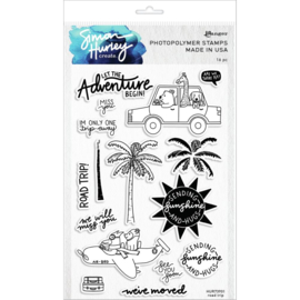 631189 Simon Hurley create Cling Stamps  Road Trip 6"X9"