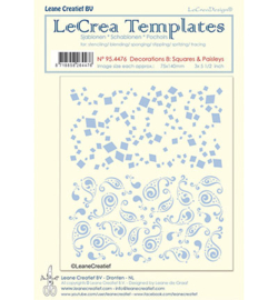 95.4476 LeCrea Templates Squares & Paisleys