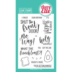 492751 Avery Elle Clear Stamp Set No Way! 4"X6"