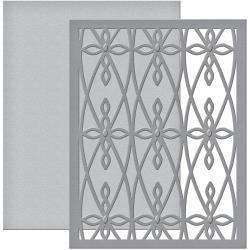 S4654 Spellbinders Card Creator Card Front Die Roman Trellis