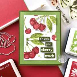 672554 Hero Arts Clear Stamp & Die Combo Color Layering Cherries