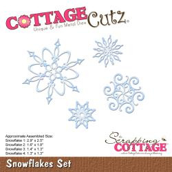 204724 CottageCutz Die Snowflake Set 1.3" To 2.9"