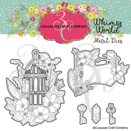 C3WW539D Colorado Craft Company Metal Die Set Be Free-Whimsy World