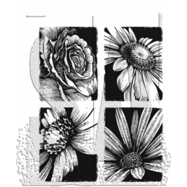 CMS462 Tim Holtz Cling Stamps Bold Botanicals 7"X8.5"