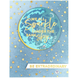 STP037 Spellbinders Clear Acrylic Stamps Starstruck Sentiments