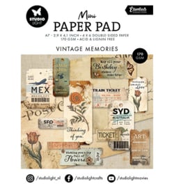 SL-ES-DPP215 StudioLight Mini Paper Pad Vintage memories Essentials nr.215