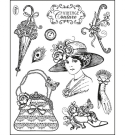 6940 Viva Decor Clear Stamps Vintage Couture