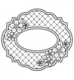 UMS587 Stamps To Die For - Camellia Trellis