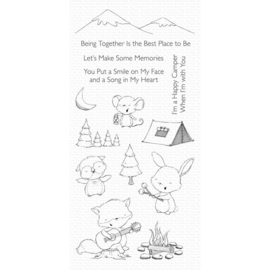 SY21 My Favorite Things Stacey Yacula Stamps Happy Campers 4"X8"