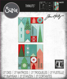 666335 Thinlits Die by Tim Holtz Holiday Blocks