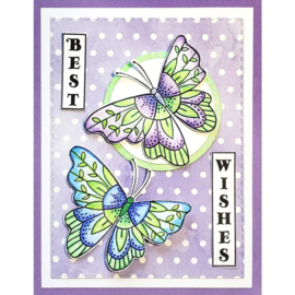 SSC1434 Stampendous Perfectly Clear Stamps Mystic Wings