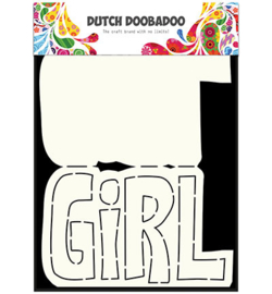 470.713.649 Dutch DooBaDoo Dutch Card Art Text 'Girl'