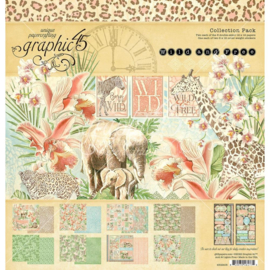 G4502405 Graphic 45 Collection Pack Wild & Free  12"X12"