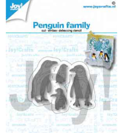 6002/1417 Joy!Crafts Cutting & embossing Pinguïnfamilie