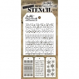 MTS 18 Tim Holtz Mini Layered Stencil Set #18