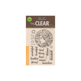 616268 Hero Arts Clear Stamps Universal Woman 4"X6"