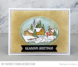 CS-602 My Favorite Things Season's Greetings Clear Stamps