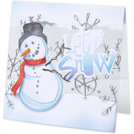 665582 Sizzix Thinlits Dies Scribbly Snowflakes By Tim Holtz 8/Pkg