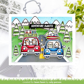 LF3178 Lawn Cuts Custom Craft Die On The Road 3/Pkg