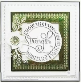 CED26009 Creative Expressions  Circle sayings craft die Strength