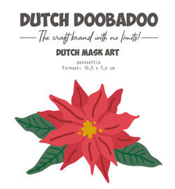 470.784.340 Dutch Doobadoo DDBD Mask Art Poinsettia Stencils 4 pcs