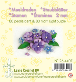 264407 Leane Creatief Meeldraden Matt & Pearl Light Purple