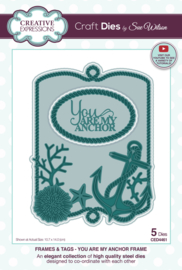 CED4461 Creative Expressions Sue Wilson Craft Die Frames & Tags You Are My Anchor Frame