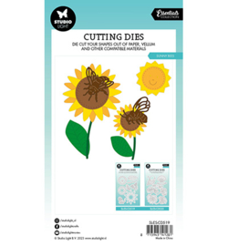 SL-ES-CD519 StudioLight Floral bees Essentials nr.519