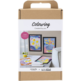 977796 Creativ Company Hobbyset Kleuren, Schilderen volgens cijfers, markeerstiften