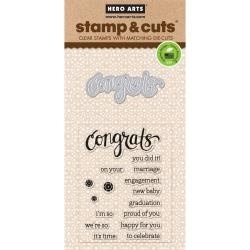 374100 Hero Arts Stamp & Cuts Congrats