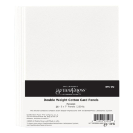 BPC009 Spellbinders BetterPress Letterpress 8.5"x11" Cotton Sheets Bisque 25/Sheets