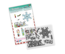 PD8083 Polkadoodles Christmas Scenes Clear Stamps