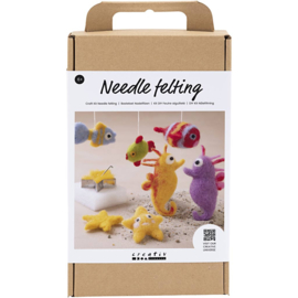 977550 Creativ Company Hobbyset Naaldvilten, Dieren in water