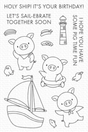 YUZU-005 My Favorite Things Pig Time Fun Clear Stamp