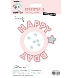 CCL-ES-CD159 Circle shaker Happy Bday Essentials nr.159