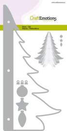 115633/0514 CraftEmotions Die - kerstboom decoratie 3D Card 10,5x14,8cm - 10,5cm - 14,5cm