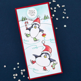 STP-220 Stampendous FransFormer Snow Penguins Clear Stamp Set