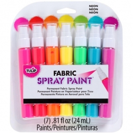 134308 Tulip Fabric Mini Spray Paint Kit Neon