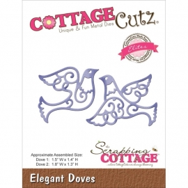 CCE133 CottageCutz Elites Die Elegant Doves