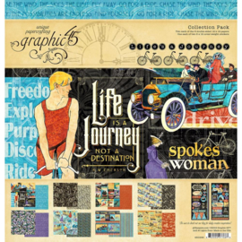 602917 Graphic 45 Collection Pack Life's A Journey 12"X12"