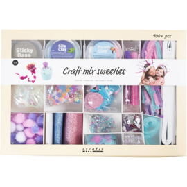 54458 Creativ Company Creatieve box, Snoepjes, pastelkleuren