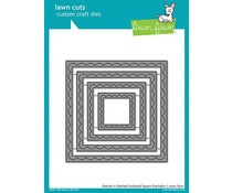 LF1506 Lawn Fawn Outside In Stiched Scalloped Square Stackables Dies