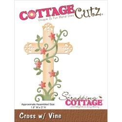 126920 CottageCutz Die Cross W/Vine