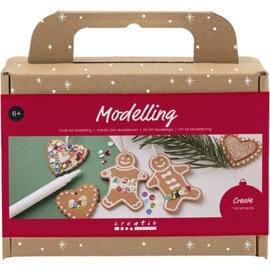 977701 Creativ Company Hobbyset Boetseren, Kleine taartfiguren, midden bruin