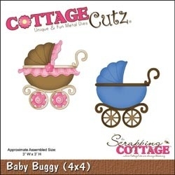 316529  CottageCutz Baby Buggy