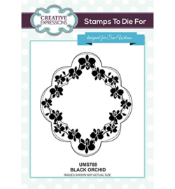 UMS788 Stamps To Die For Black Orchid