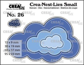 CNLS26 Crealies Crea-nest-Lies Small Wolken