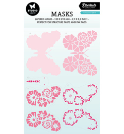 SL-ES-MASK170 StudioLight Floral butterfly Essentials nr.170